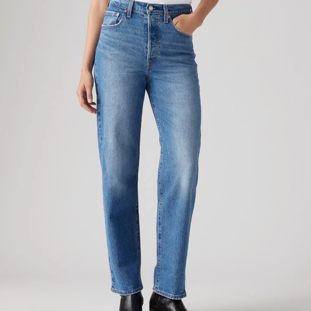 Levi's Ribcage Straight Ankle Classic Blue Women's Jeans